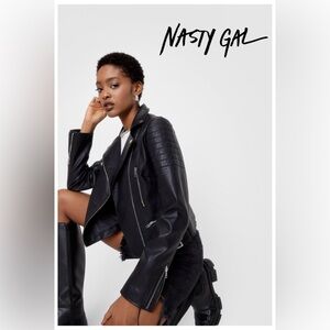 Nasty Gal New Black Leather Jacket